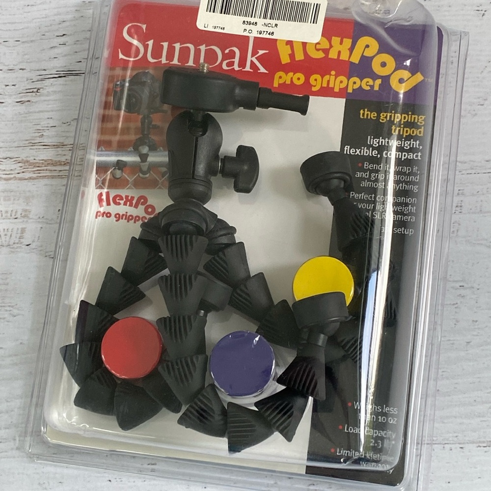 Sunpak FlexPod Pro Gripper for Cameras New in Package Photography or Vlogging